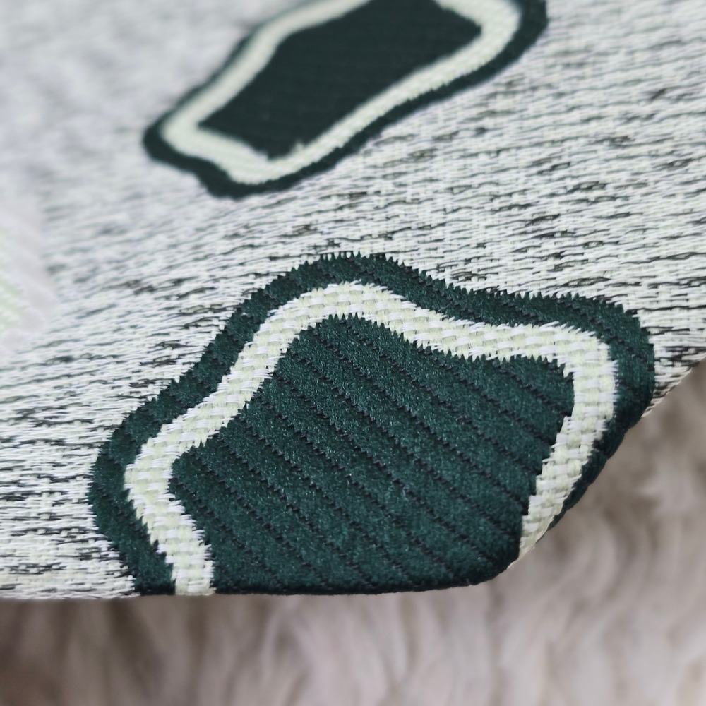 Vintage Wide Necktie Grey Green Dacron Polyester Geometric Retro 50s 60s‎ Tie - Picture 2 of 7